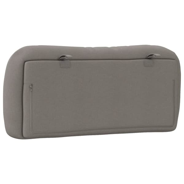 Headboard Cushion "Hvar" Taupe 90 cm Fabric