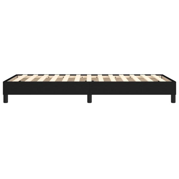 Boxspring-sängram svart 80x200 cm tyg