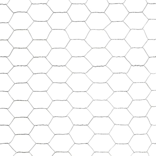 Hönsnät galvaniserat stål 25x1,2 m silver