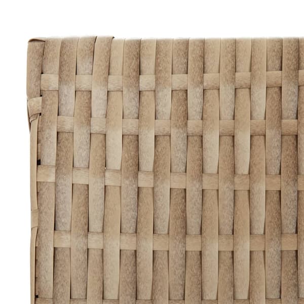Rumsavdelare 5 paneler beige konstrottning