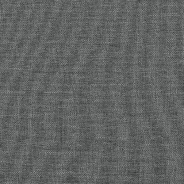 2-sits soffa med prydnadskuddar mörkgrå 140 cm tyg