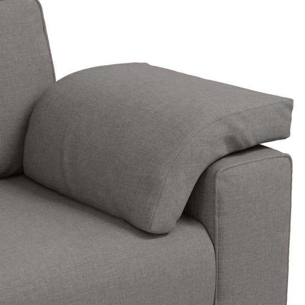 3-Sits soffa Taupe 220 cm tyg