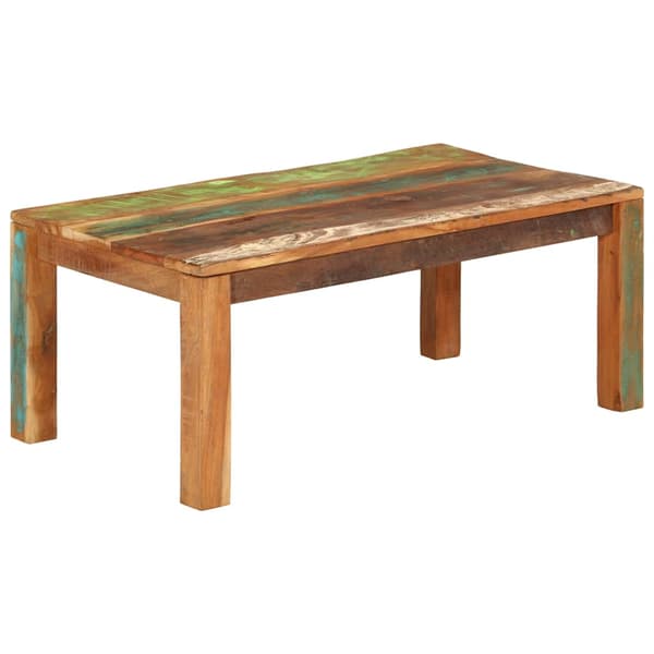 Soffbord 110x55x40 cm Massivt återvunnet trä