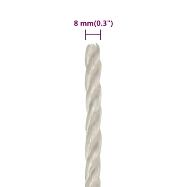 Rep vit 8 mm 500 m polypropylen