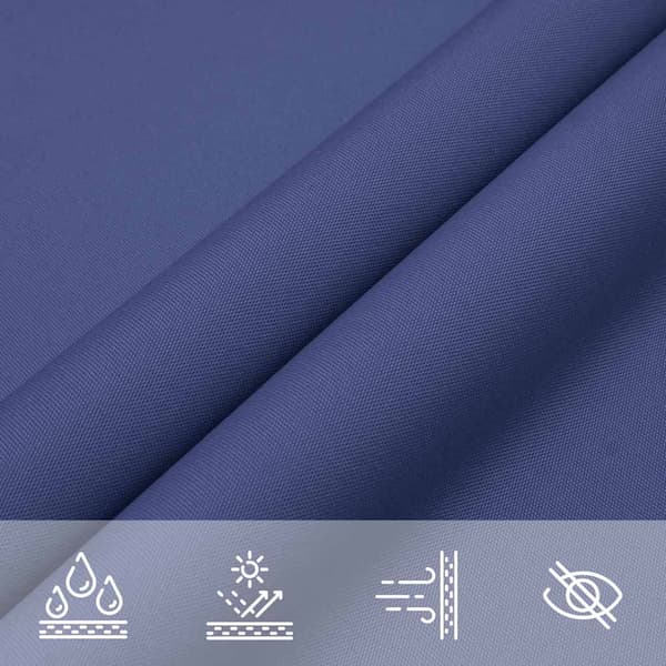 Solskydd segel blå 2x2x2 m 100% polyester Oxford