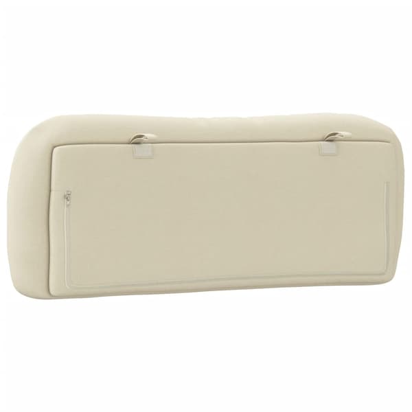 Headboard Cushion "Hvar" Cream 100 cm Fabric