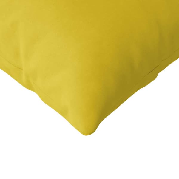 Sofakuddar 2 pcs Gul 120 x 40 cm Kordread tyg