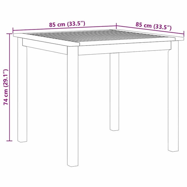 Trädgårdsmöbelset 3 pcs Grå Massivt Akaciaträ