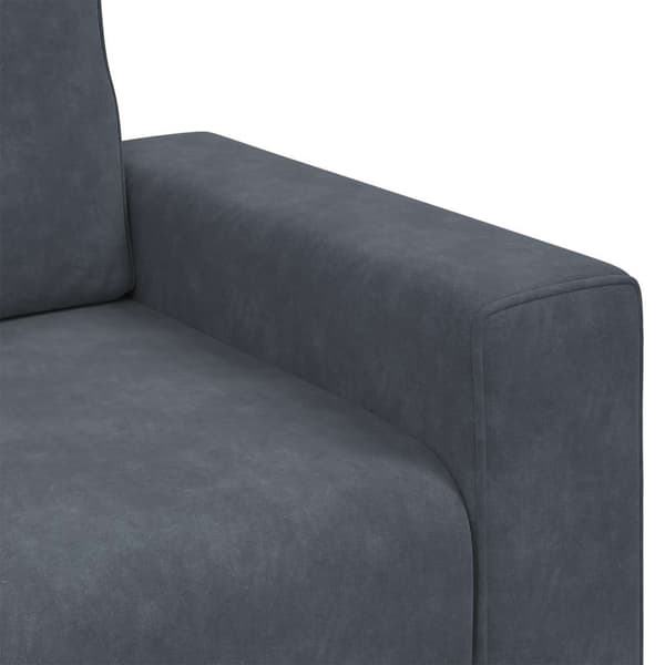 Soffstol mörkgrå 100x77x82 cm sammet
