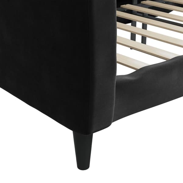 Dagbädd svart 90x200 cm sammet