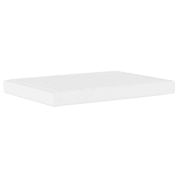 Bed with Mattress "Dover" Light Grey 120x200 cm Fabric