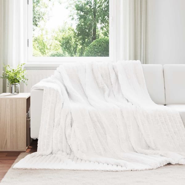 Filtar 6 pcs Vit 240 x 220 cm Fleece