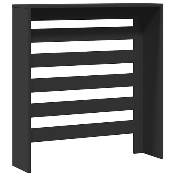 Elementskydd svart 78x20x82 cm konstruerat trä