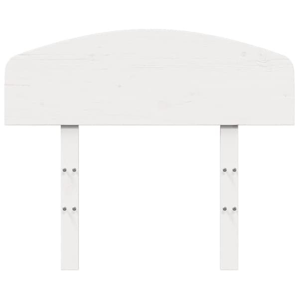 Sänggavel vit 75 cm massiv furu