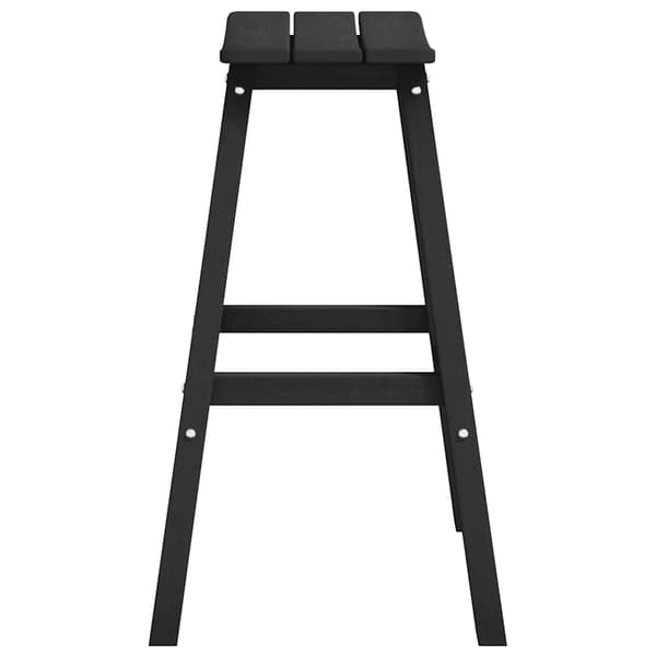 Trädgårds Bar Set 4 pcs Svart HDPE