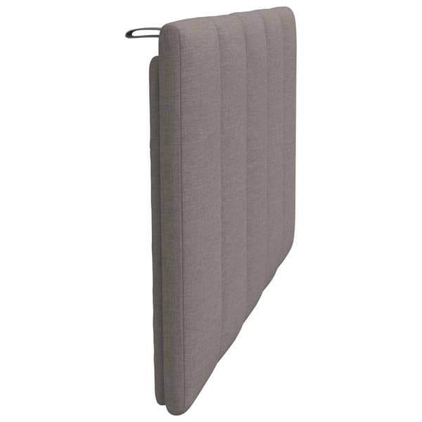 Headboard Cushion "Hanko" Taupe 80 cm Fabric