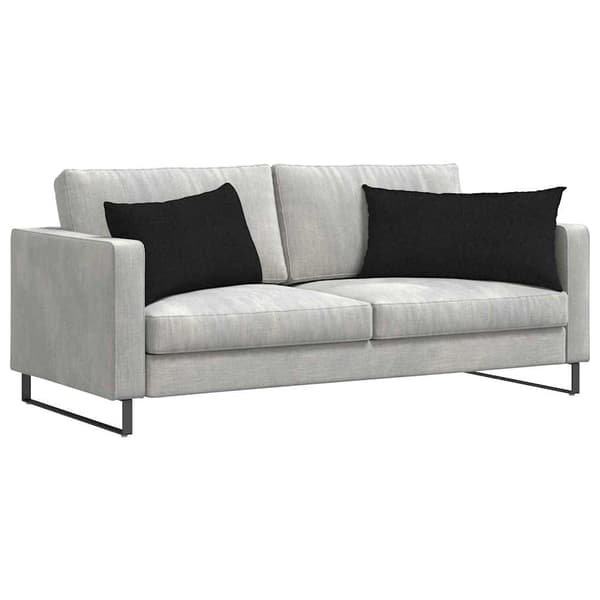Sofakuddar 2 pcs Svart 80 x 40 cm tyg