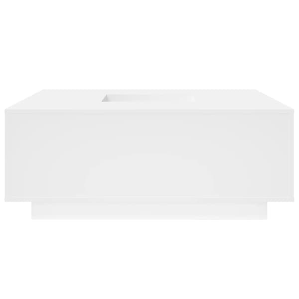 Soffbord vit 100x100x40 cm konstruerat trä