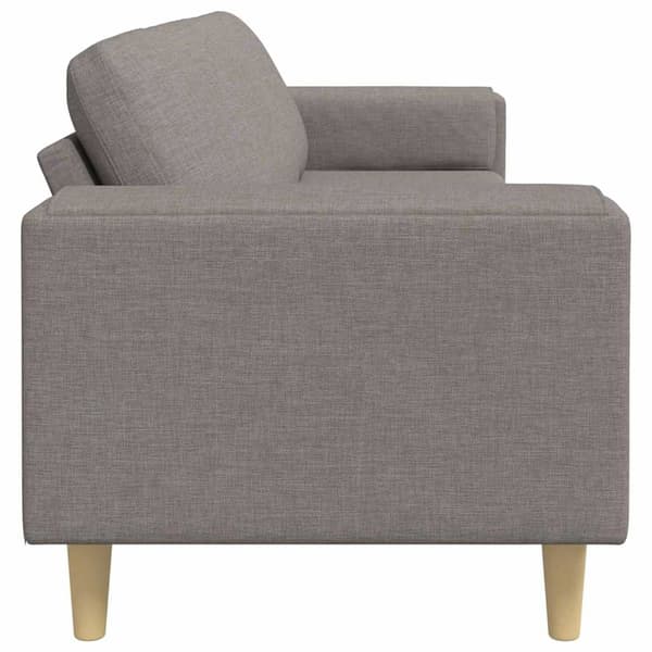 Vardagsrumsoffa Taupe 250 x 77 x 76 cm Polyester