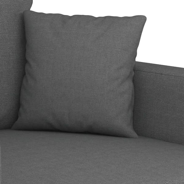 Soffa 2-sits mörkgrå 120 cm tyg