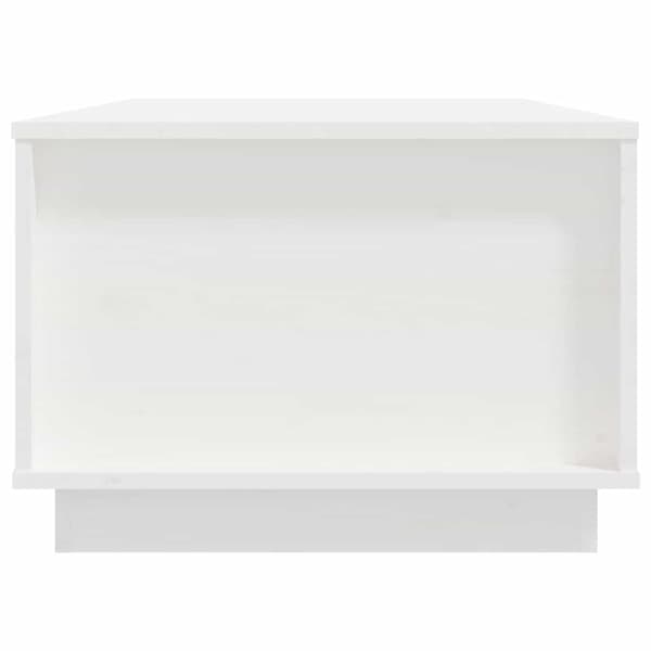 Soffbord vit 100x50x35 cm massiv furu