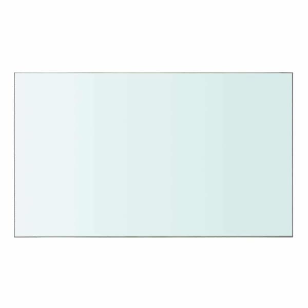 Hyllplan 2 st glas genomskinlig 50x30 cm