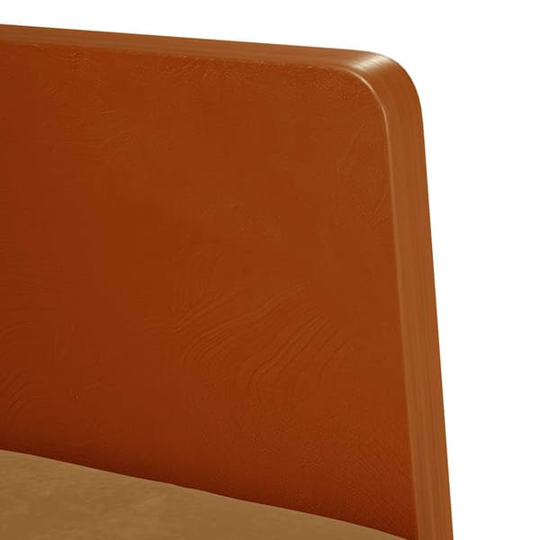 Soffstol med armstöd brun 55 cm sammet