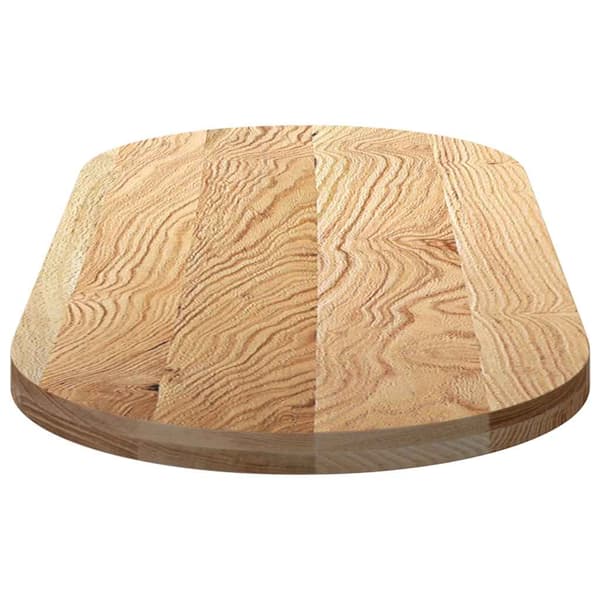 Bordsskiva 140x60x4 cm massiv ek oval