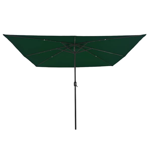 Trädgårdsparasol Grön 295 x 295 x 245 cm Polyester och Stål
