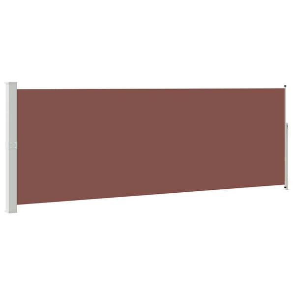 Infällbar sidomarkis 160 x 500 cm brun