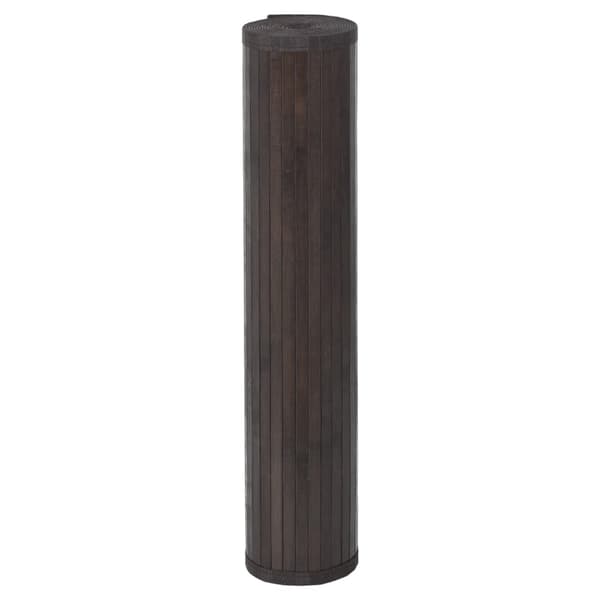 Matta rektangulär mörkbrun 100x200 cm bambu