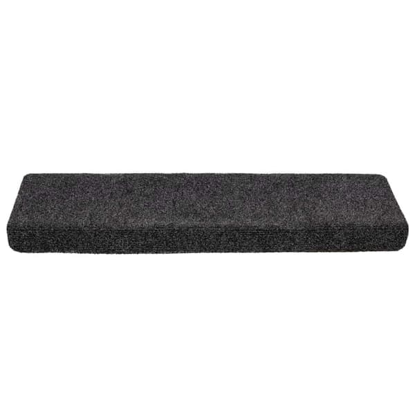 Trappmattor självhäftande 20 st 65x21x4 cm mörkgrå rektangulär kant
