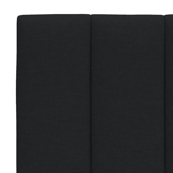 Headboard Cushion "Hanko" Black 80 cm Fabric