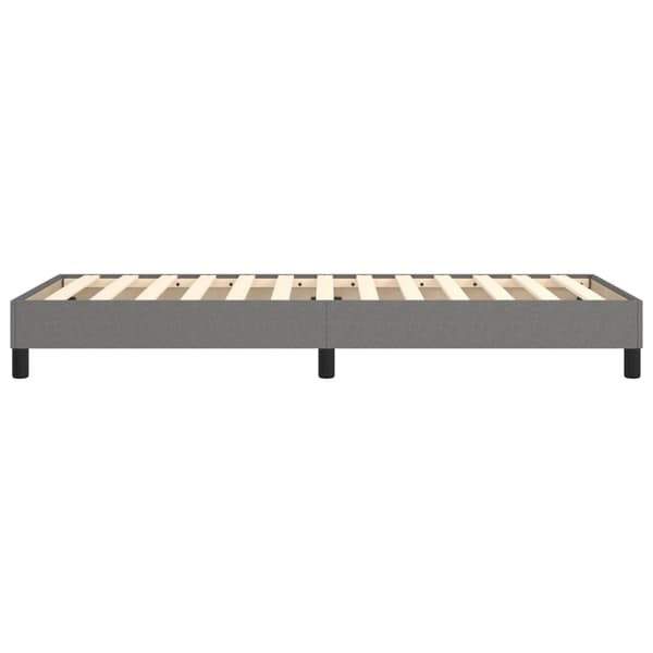 Boxspring-sängram mörkgrå 80x200 cm tyg