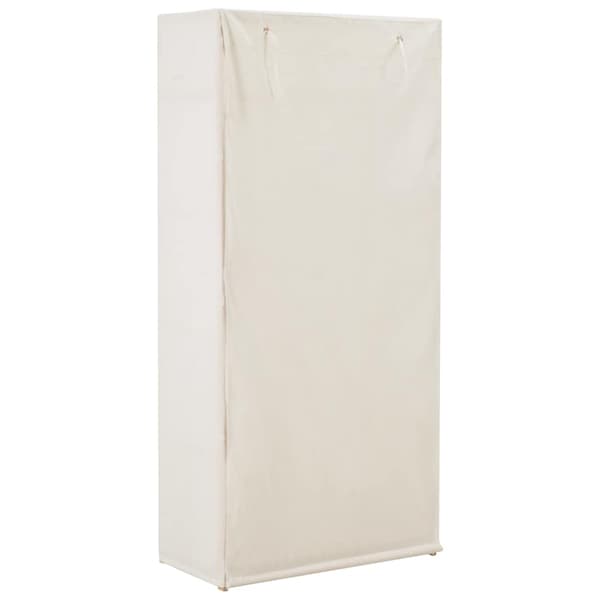 Garderob 79x40x170 cm vit tyg