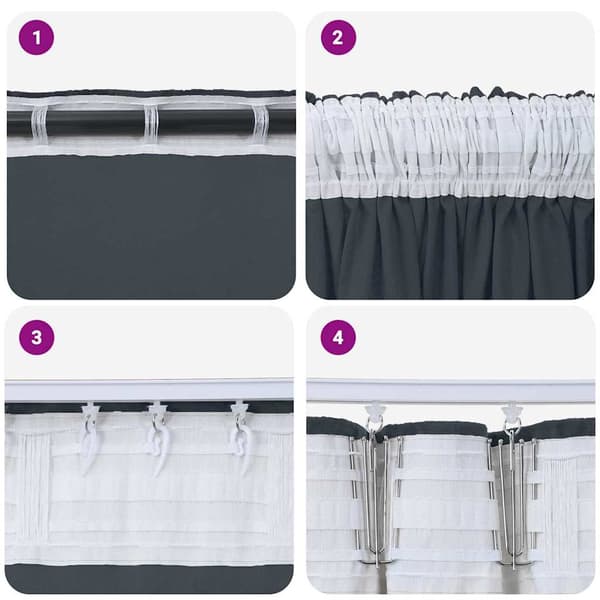 Sammetsgardiner 2 pcs Silvergrå 140 x 140 cm Sammet