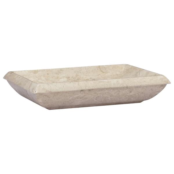 Handfat gräddvit 50x35x10 cm marmor