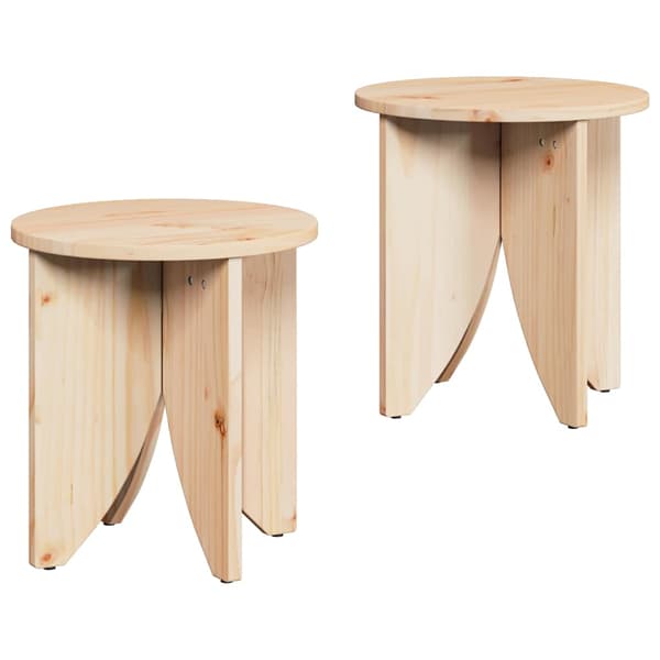 Kaffeebord 2 pcs Naturfärg
