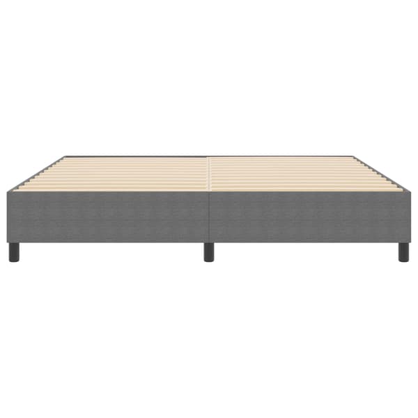 Plattform sängram Ljusgrå 200 x 200 cm Kordread tyg