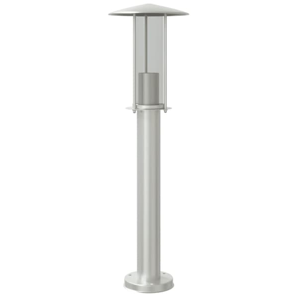 Utomhusgolvlampa silver 60 cm rostfritt stål