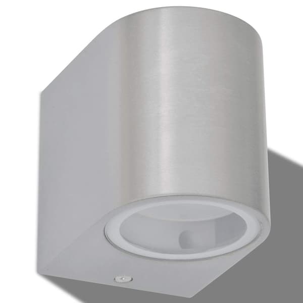 Utomhusvägglampa LED 2 st rund nedåt