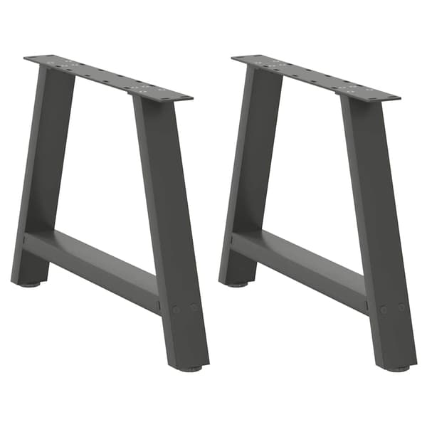 Soffbordsben A-formade 2 st antracit 60x(42-43) cm stål