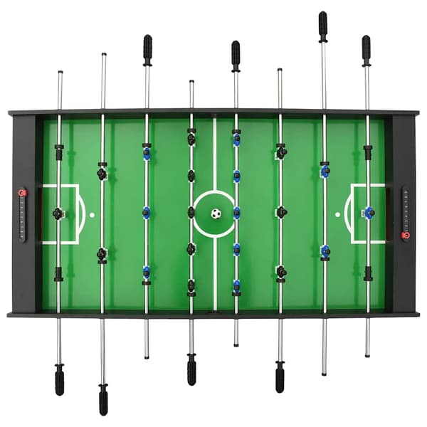 Fotbollsbord hopfällbart 121x61x80 cm svart