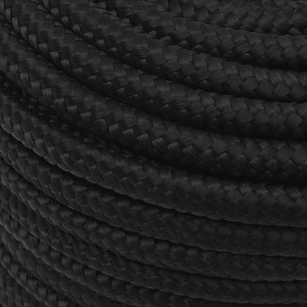 Båtlina helsvart 12 mm 100 m polypropylen