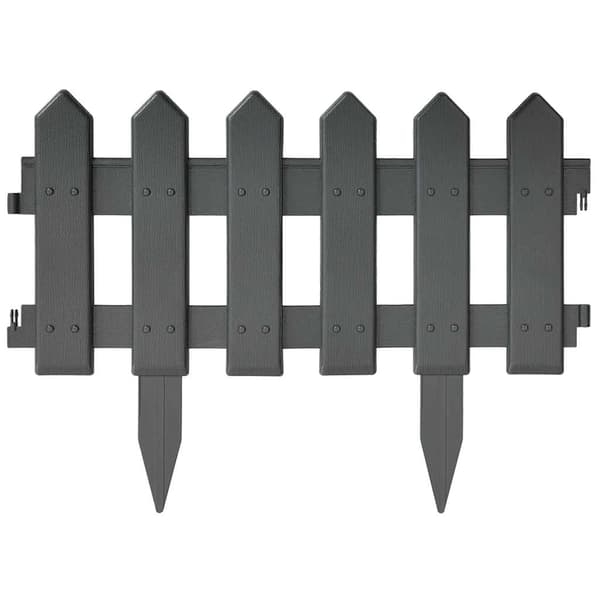 Rabattkant 25 delar antracit 10 mm PP