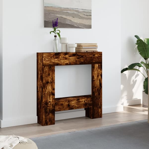 Spiselkrans rökfärgad ek 81x18x82 cm konstruerat trä