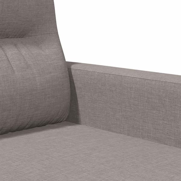 3-sitssoffa taupe 180 cm tyg