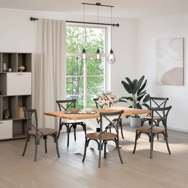 Matbordsben spindelformad vit 120x68x(72-73) cm stål