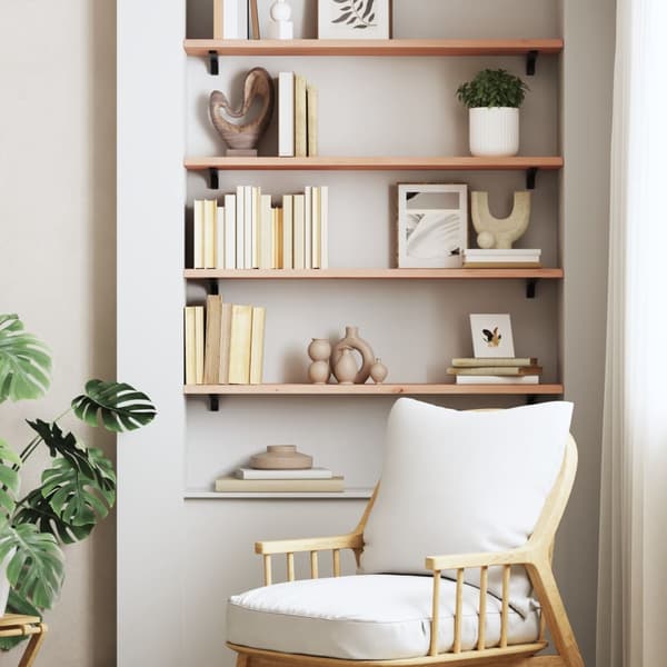 Hyllplan 100x20x2 cm obehandlad massiv ek