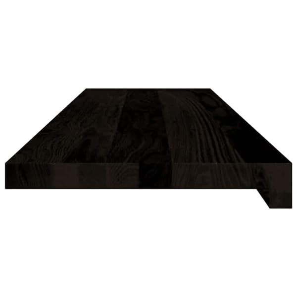 Trappstegsmattor 16 pcs mörkbrun 90x30x2 cm massiv ek